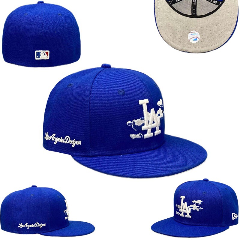 外贸MLB帽子棒球帽尺寸帽全封刺绣全封闭口2024防晒跨境遮平沿帽|undefined