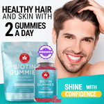 跨境temu爆款生物素软糖头发生长养生补充剂维生素biotin gummies