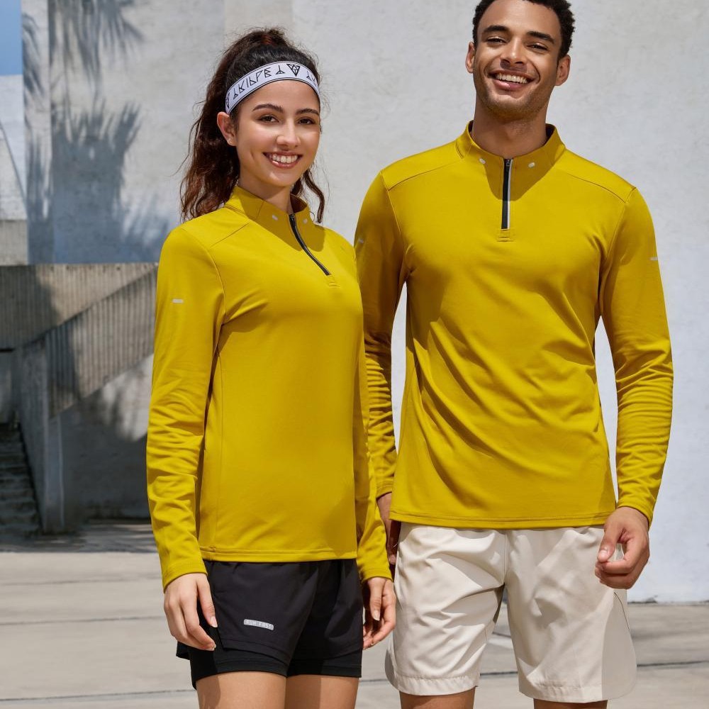 25 New Long-Sleeved Casual Sports Stand-Up Collar T-Shirts, Soft, Fluffy, Breathable Long-Sleeved Competition Team Workwear Jackets