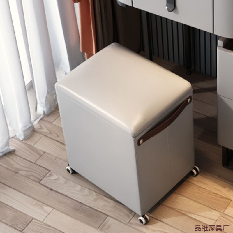 Nuevo tipo de silla de maquillaje de lujo ligero hogar dormitorio respaldo silla de almacenamiento silla de maquillaje