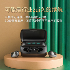新型F8plusENCノイズキャンセリングワイヤレスTWS Bluetoothイヤホン、大容量バッテリーで超長持ち、デジタルディスプレイLED搭載