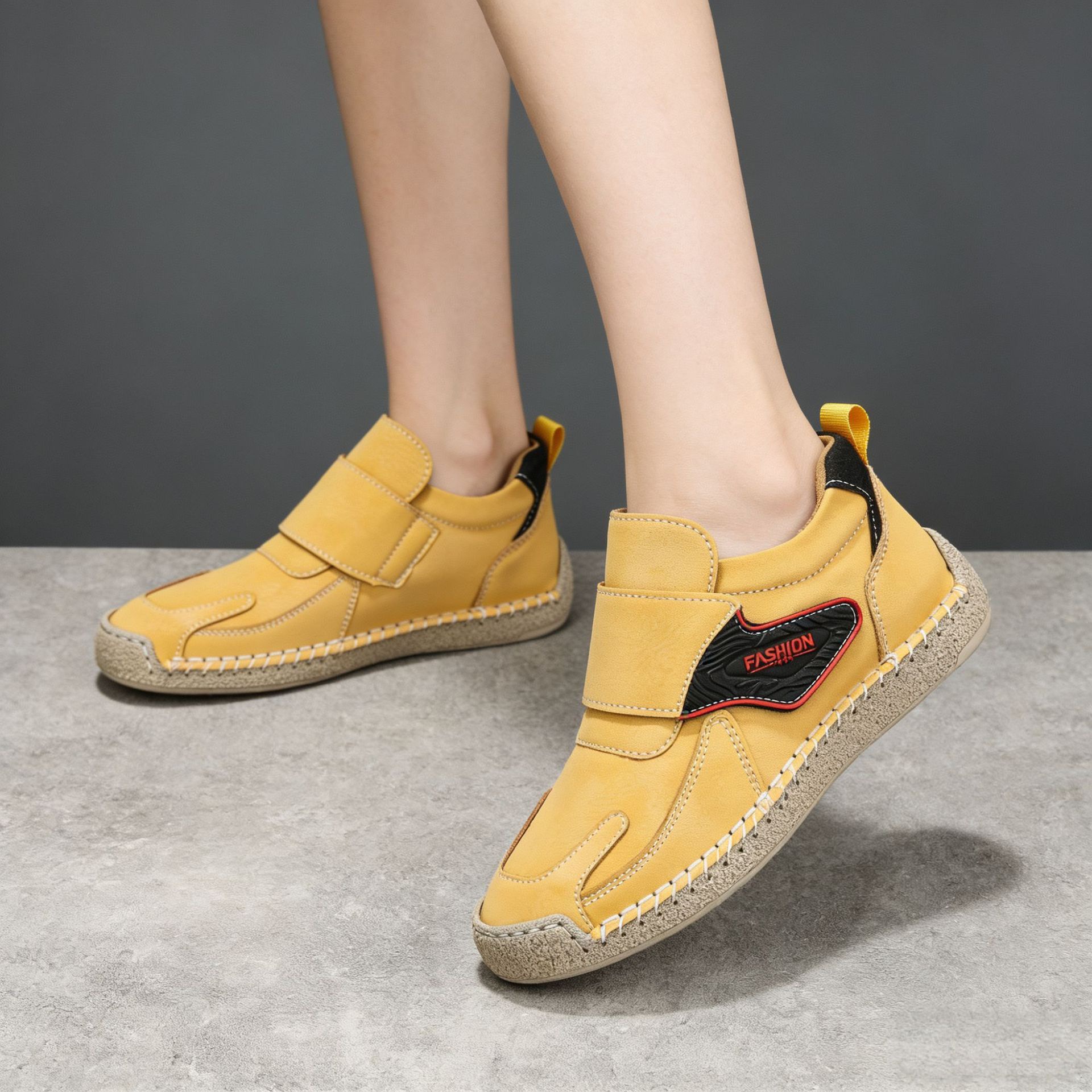 Comfortabele dames instappers platte schoenen met zachte zool_voghion.com