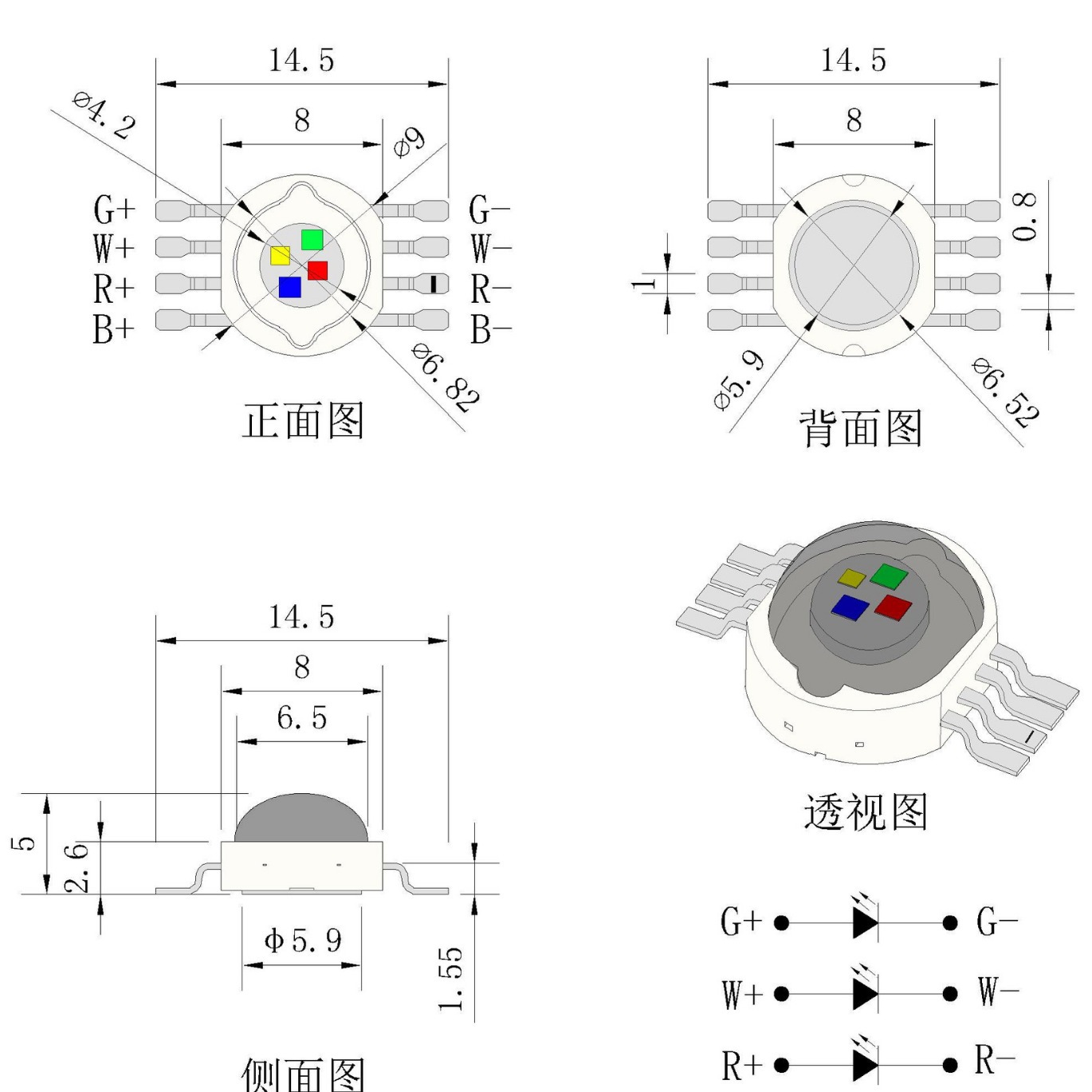 RGBW4/12Wʰ˽ĺһLED״RGBW
