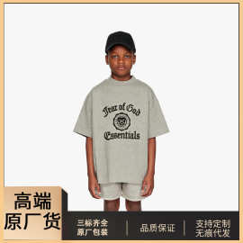 Essentials儿童短袖26款Holiday系列男女童夏季潮牌t恤套装棉
