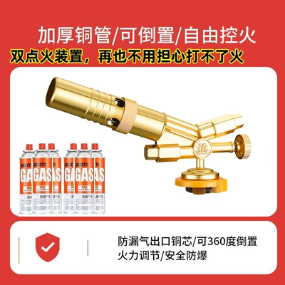 Gun for Burning Pig Hair, Alovlandırıcı (Vozduşka/İqniter) - advanced-double-ignition-spray-gun-6-gas-tanks