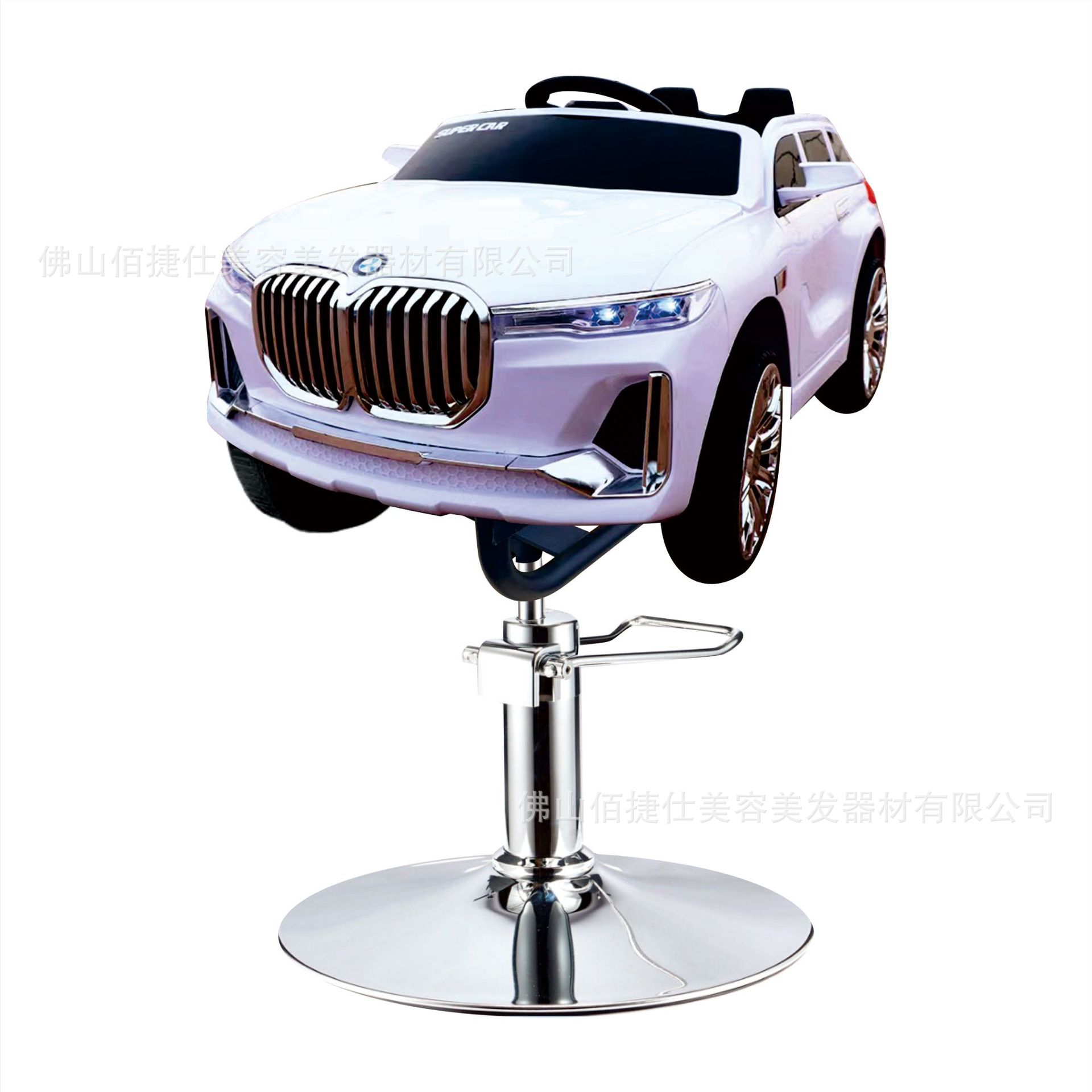 Asiento eléctrico de barbero infantil silla de barbero de automóvil elevación silla giratoria música barbero de automóvil para niños silla de corte de pelo para niños