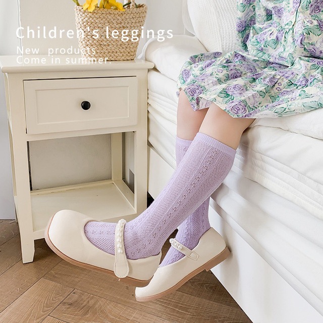 Children's summer thin knee socks