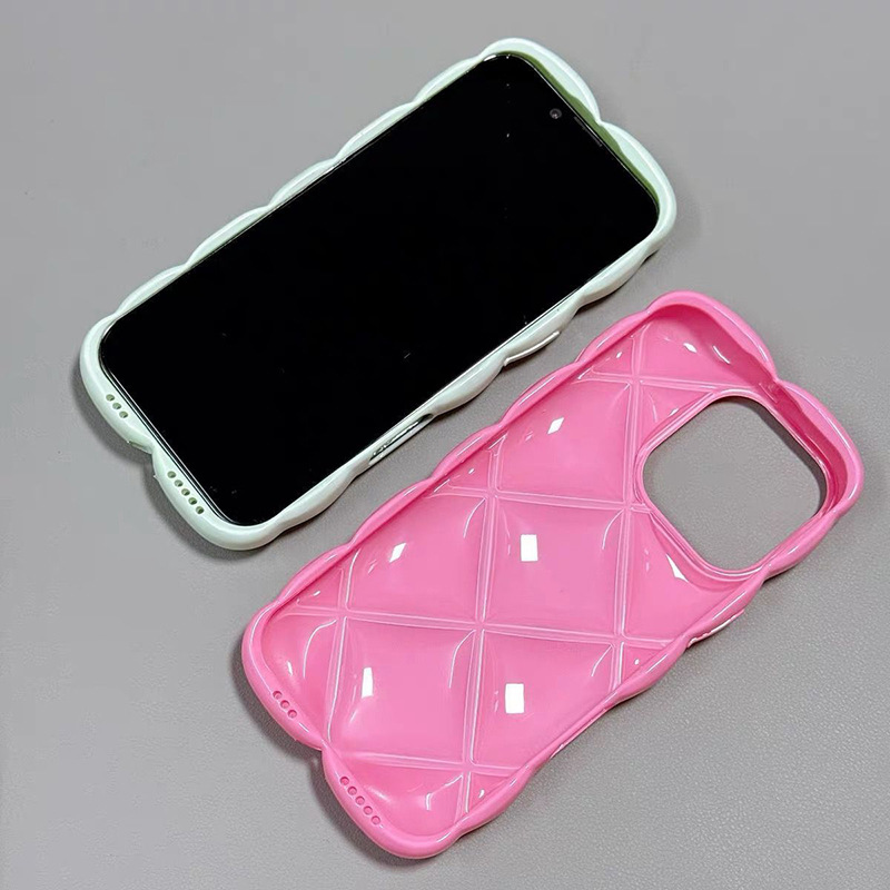 Macaron Diamond Pattern Phone Case For Iphone 17 Pro Max Shockproof_voghion.com