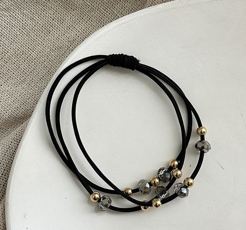 라인스톤 비즈 블랙