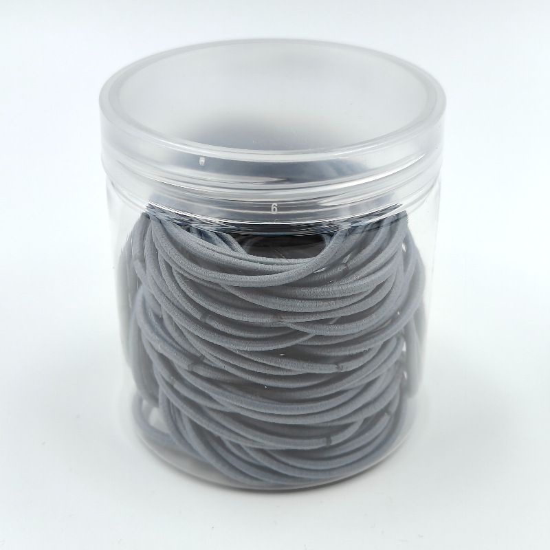 Fábrica directa enlatada de alta elasticidad no daña cabello de cabello de chicas anillo de toalla simple banda de goma cabello de cabello anillo de cabello de bebé