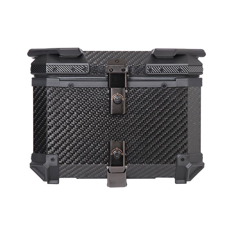 Aerospace grade 12K carbon fiber tail box aluminum alloy large capacity motorcycle tail box scooter electric car trunk