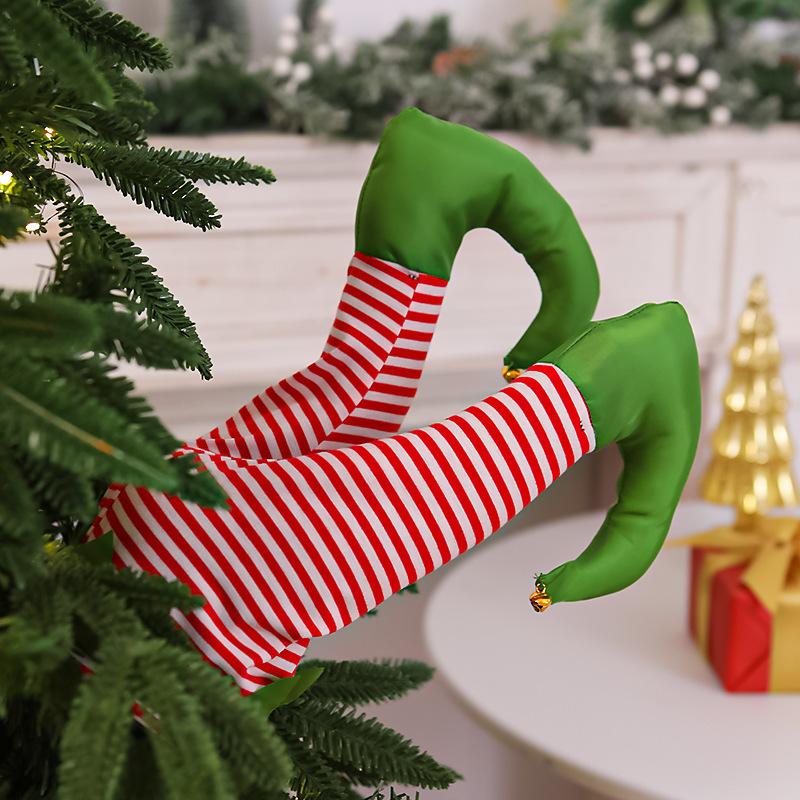 クリスマスツリーペンダントスイングと揺れの装飾品クリスマス装飾シーンレイアウト電動サンタクロースドリルツリー|undefined