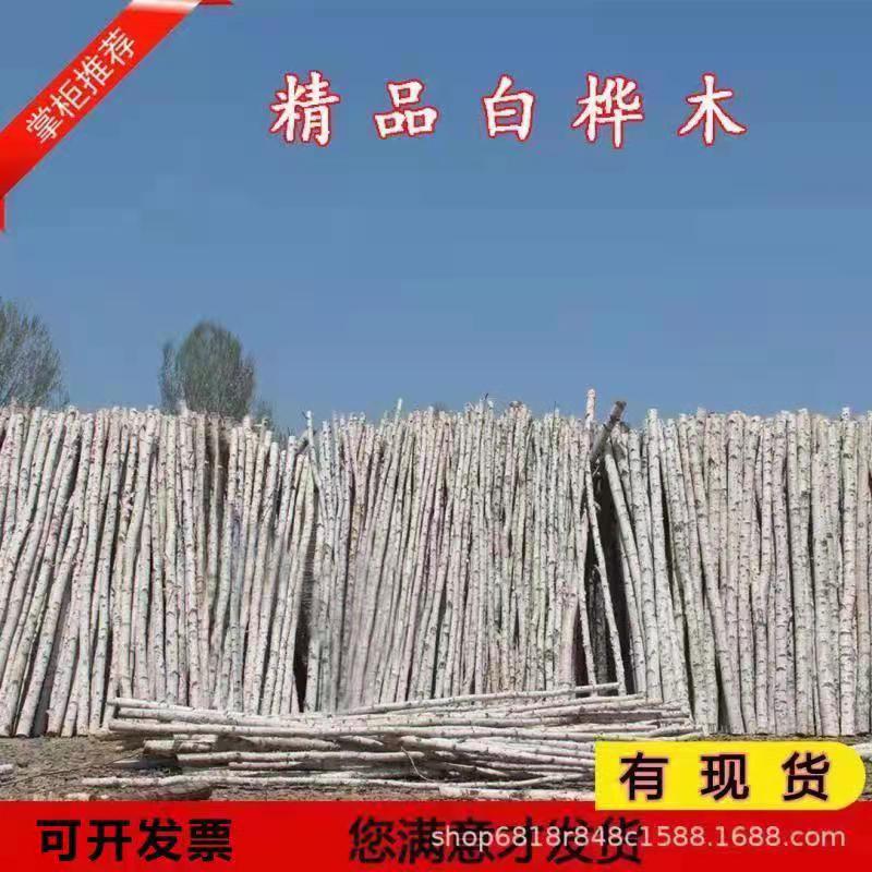 白桦树装饰实木干树枝原木树段树杈枯树民宿酒店装饰橱窗隔断婚礼