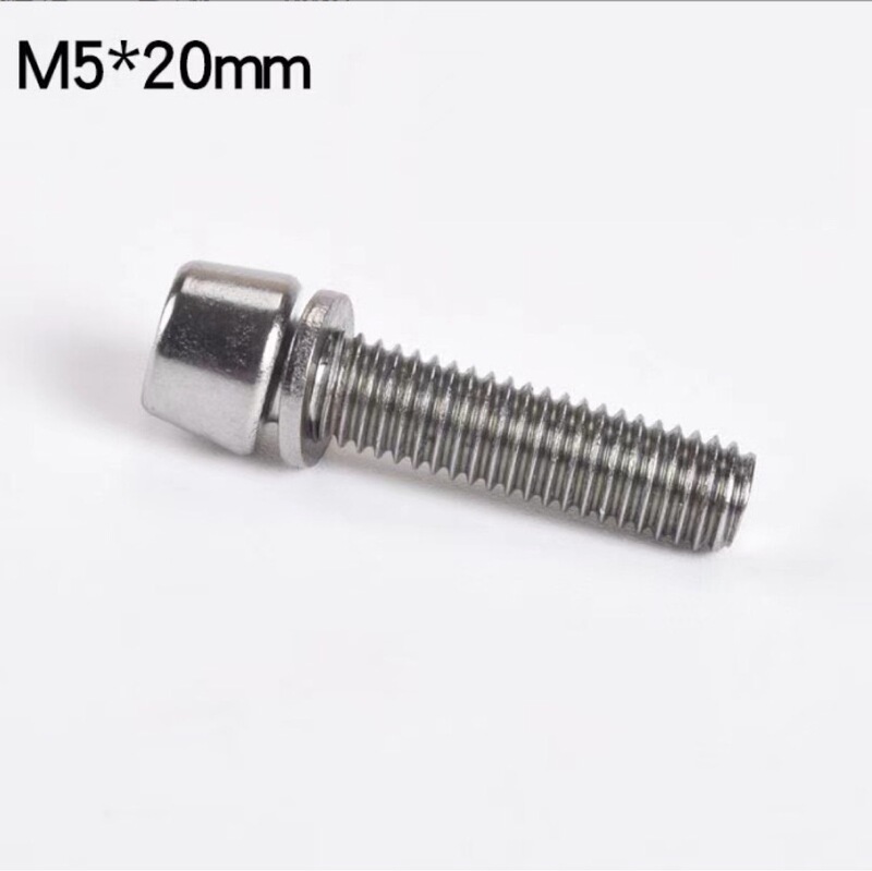 Bicycle Handlebar Vertical Screw Mountain Bike Head Screw M5/m6 Handlebar Vertical Pipe Mounting Screw Replacement Screw