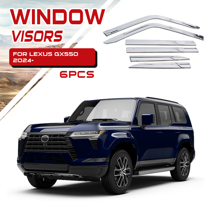 Visera para Ventana de Coche, Protector de Lluvia, Compatible con Lexus LX600 LX700 LX570 GX400 460