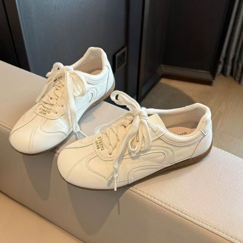 Retro versatile German training shoes for women, 2026 spring/autumn new collection, soft-soled, comfortable, casual shoes, fashionable lace-up shoes for women
