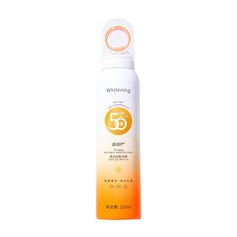 Apertura pequeña spray protector solar alto aislamiento UV impermeable anti sudor loción refrescante protector solar 50 + +