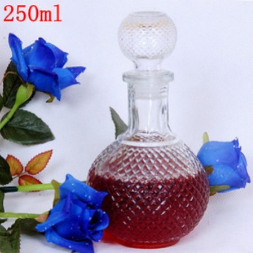 玻璃酒瓶 地雷玻璃储酒瓶500ml 分酒器玻璃瓶 精品大肚红酒瓶
