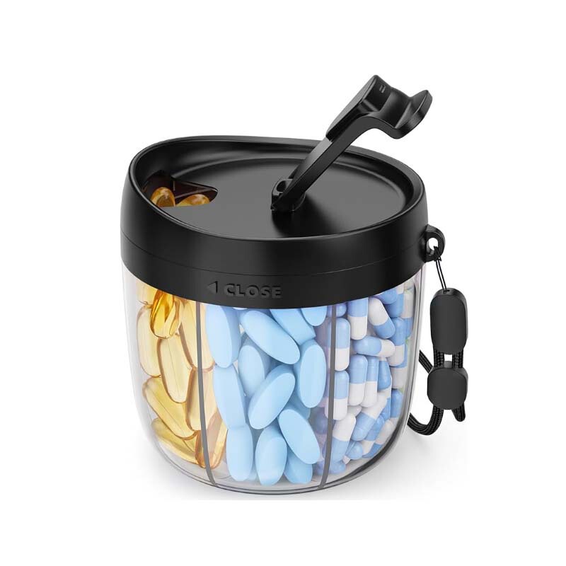 アマゾン7グリッドプラスチック製薬箱、食品グレード素材、週7日分に分けて収納できる便利な薬・ピル収納ボックス|undefined