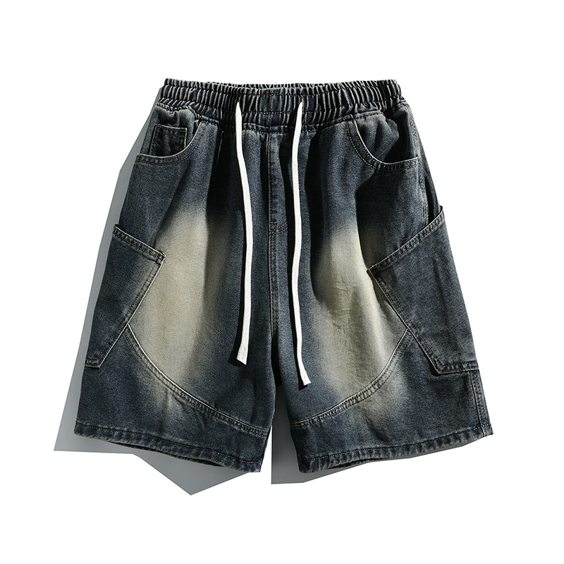 Брюки, джинсы, летние шорты, oversize, американский стиль