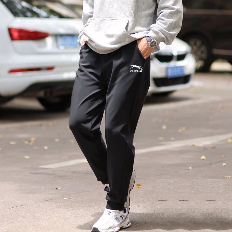 Pantalones Casuales Jogger para Hombre de Poliéster Forrado de Vellón para Deportes