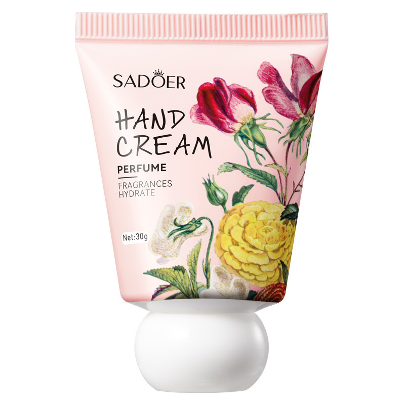 全英文SADOER花朵植物香氛护手霜 保湿防干燥护手霜跨境外贸批发|undefined