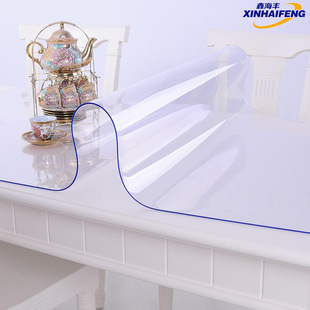 Factory Direct household table cloth anti-scald transparent table mat waterproof oil-proof tpu tea table soft glass pvc table mat