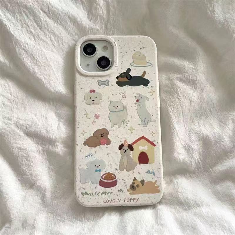 可爱小狗适用苹果16Promax手机壳跨境iPhone15日韩ins14/13欧美12|undefined