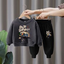 新款儿童秋冬装上衣洋气时髦长袖秋季衣服儿童卫衣套装秋冬款