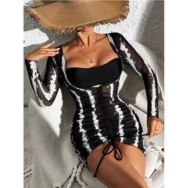 比基尼;三件套泳装;连体泳衣