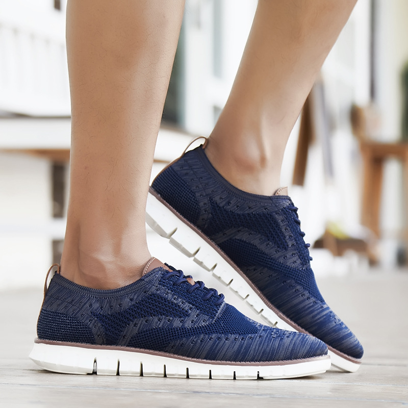 Zapatos casuales para hombre, nuevos modelos 2026, zapatos de malla transpirables para otoño, mocasines británicos de moda, zapatos de vela, zapatos deportivos de talla grande