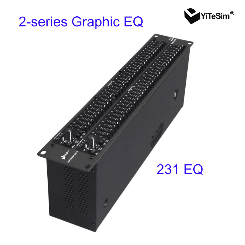 Ecualizador de Audio Profesional 231 de Doble 31 Bandas para Escenarios y KTV