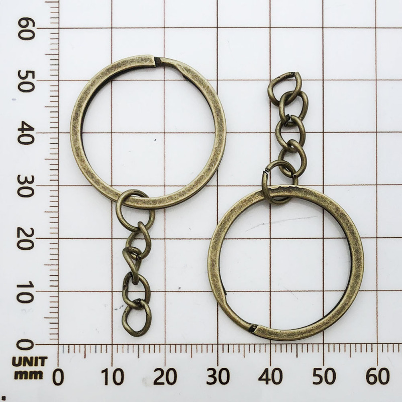 1 個 25/30 ミリメートルキーリングチェーンマルチカラーオプションキーホルダー鉄キーリング diy 基本ジュエリーアクセサリー|undefined