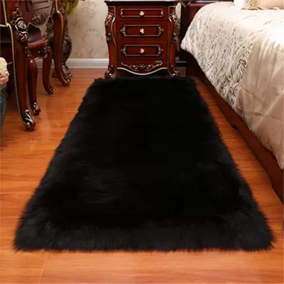 Living Room Light Luxury, Chinese | Car Carpet - black-80x180cm-rectangle