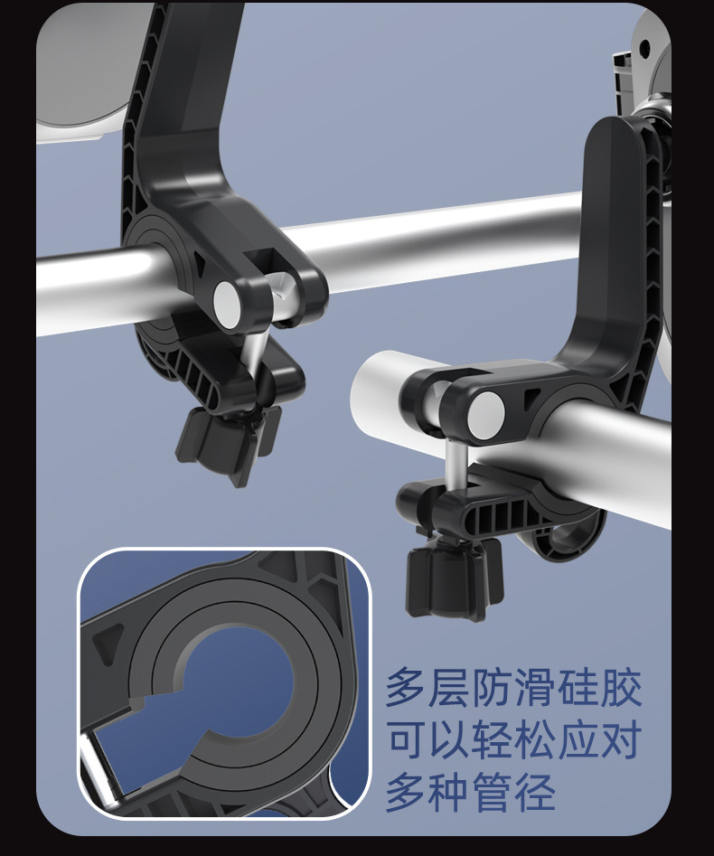 Newly Upgraded Universal Motorcycle and Tricycle Handlebar Phone Holder That Doesn'T Shake