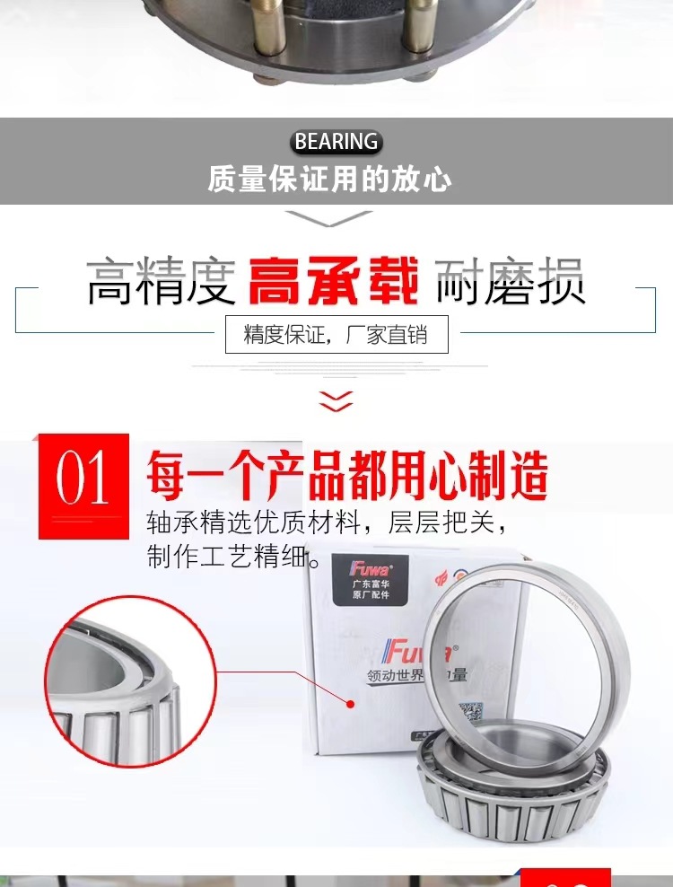 Heavy truck hub maintenance-free bearing unit rear BTH-0087 BTH-0068 front wheel 0074 original accessories