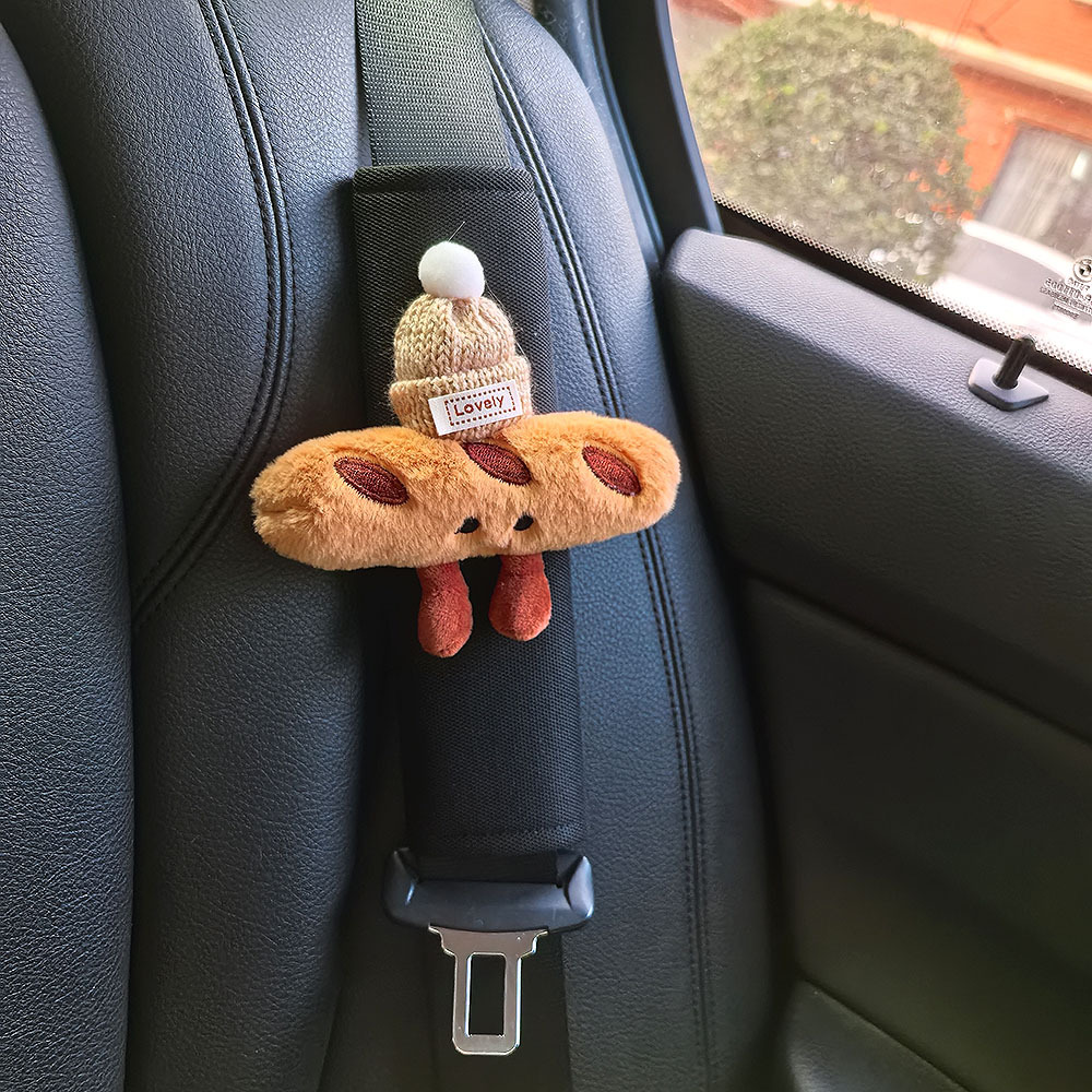 Casco de seguridad de automóvil, cinturón de seguridad de automóvil, cinturón de seguridad de automóvil, fijador de extensión, decoración interior del automóvil, bolsa de corno encantadora, alta calidad