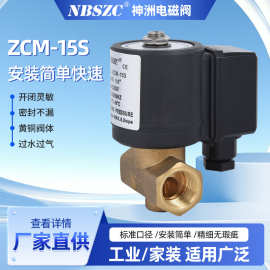 神洲电磁阀供应ZCM-15S可调节电磁阀 专用煤气电磁阀可流量调节