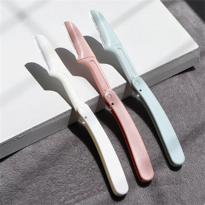 goods in stock wholesale Portable fold Eyebrow Trimmer blade Stainless steel mesh Novice Shaving Beauty tool