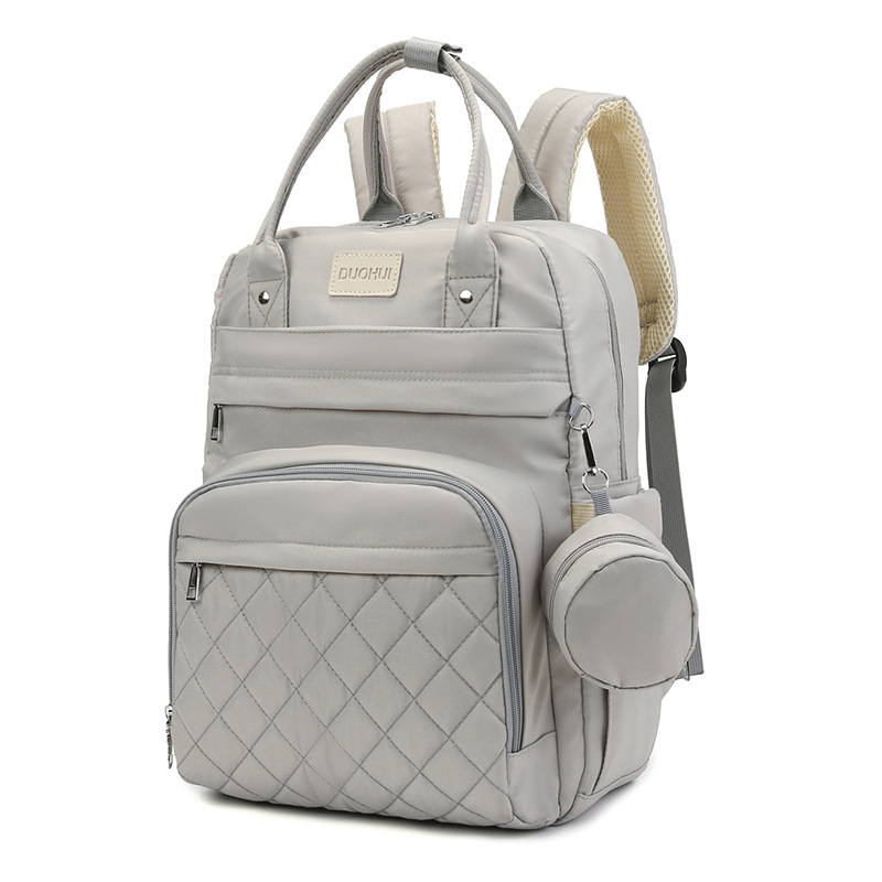 New Cross-border Exclusive Mummy Bag Backpiece Diaphragm Pad Large Capacity Insulation Lightweight Baby Bag Set LOGO Backpack