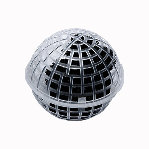 Porous spherical suspended sphere packing for wastewater treatment, biofilm formation speed, spherical anaerobic tank and biochemical tank use suspended sphere packing