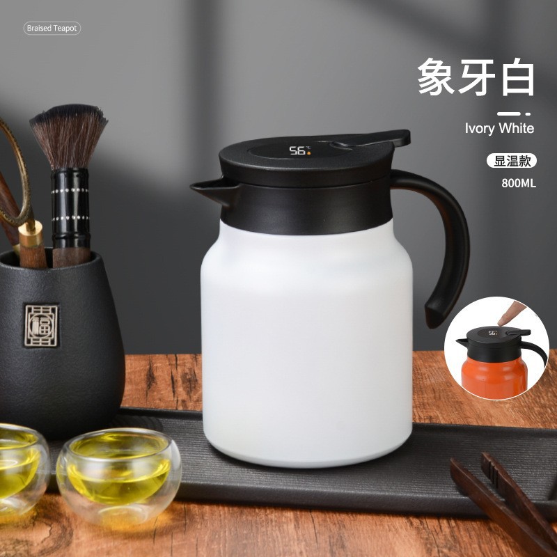 316 de acero inoxidable guisada tetera vacío de gran capacidad al aire libre cafetera té casa tapada té olla de aislamiento al por mayor