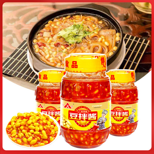 Guangxi specialty double bean paste 900g spicy pepper mixed rice mixed with noodles and rice seasoned soybean paste bean paste