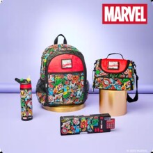 澳洲Smiggle书包1-6年级学生双肩红色漫威英雄减压背包多功能世界