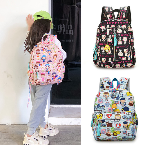 Children's Original Host Doll Korean Version Cartoon Cute Dual Shoulder Backpack Trendy Girl Child Leisure Travel Spring Outing New Product