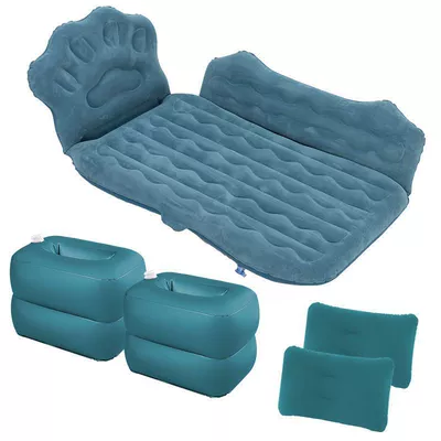 Air Mattress Car Inflatable Bed, Vehicle-mounted inflatable bed - default-item-upgraded-footprint-model-flocked-navy-storage-pier-electric-pump