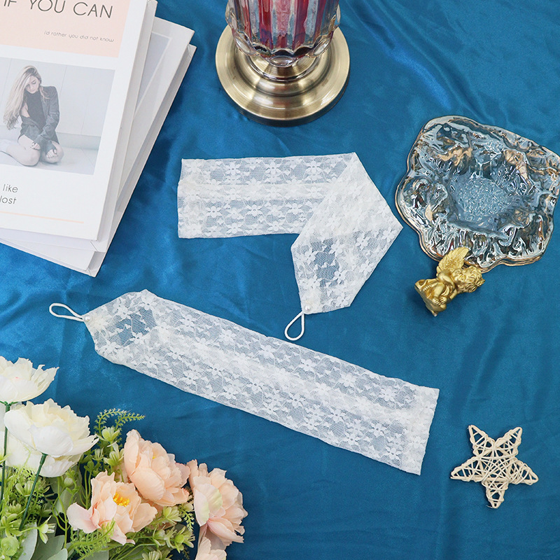 Nuevos guantes de encaje de venta caliente para la fiesta de baile, accesorios sexuales, los mismos accesorios de fotografía en línea.