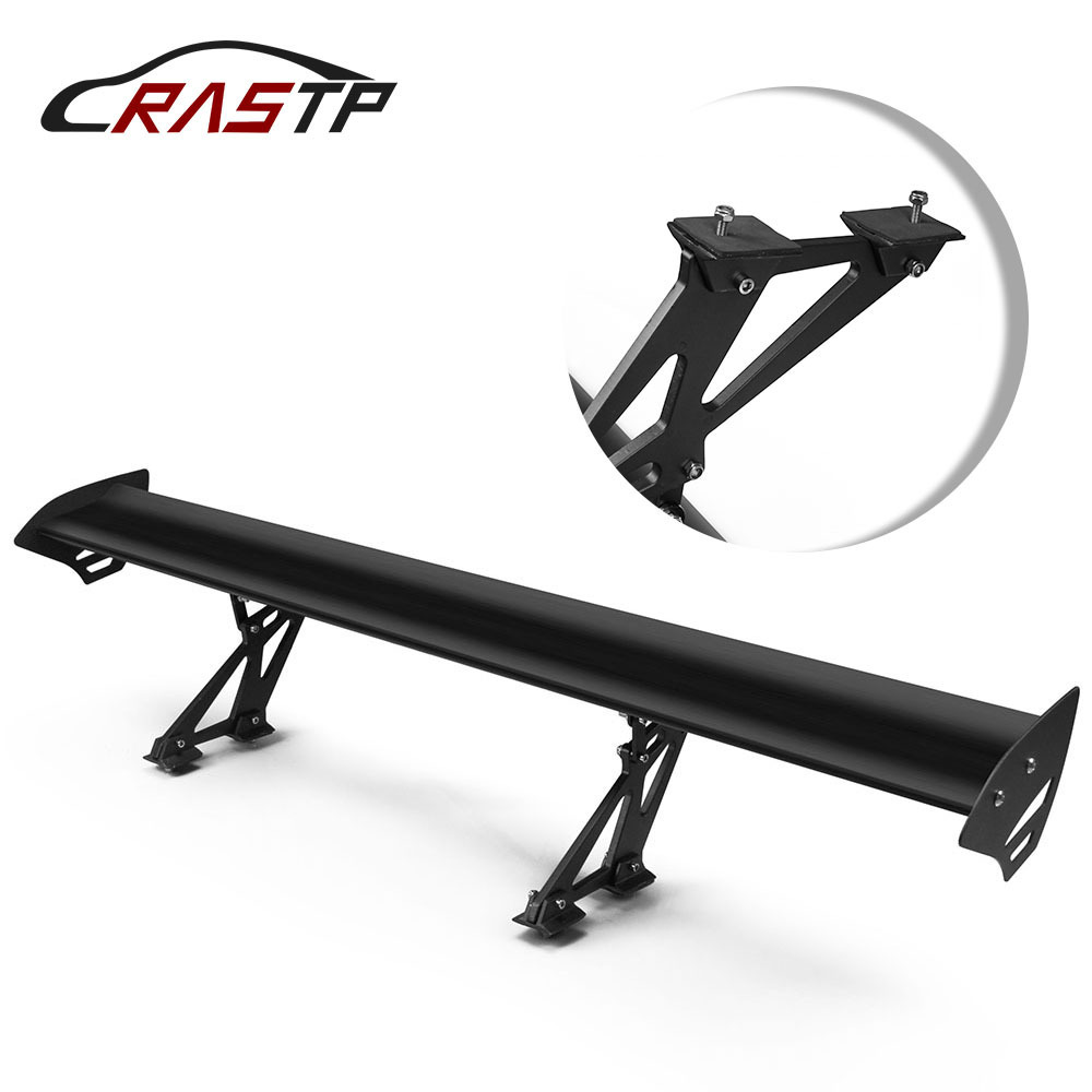 Car Sedan Modified GTPerforated Single-layer Aluminum Alloy Rear Wing Sedan Car Fixed Wing Spoiler