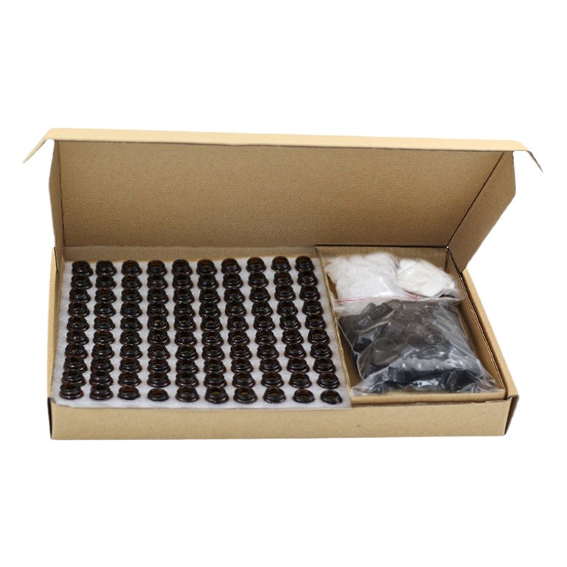 1mL marrón pequeña botella de aceite esencial sub-botella 2ml botella de vidrio transparente 3ml caja de regalo de botella de raqueta de enchufe interno portátil