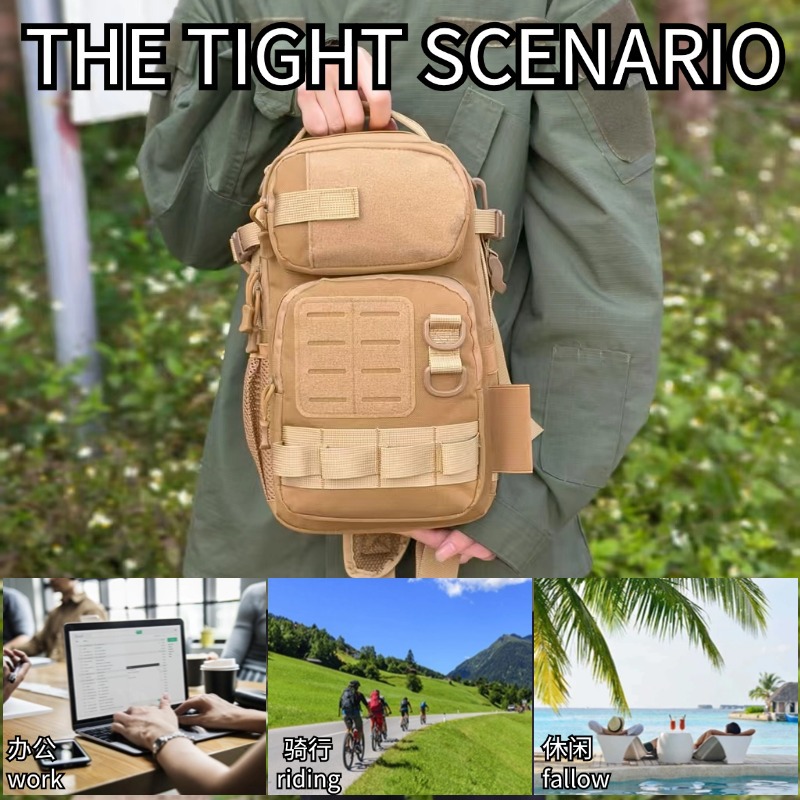 Bolso de pecho táctico para fanáticos militares Mini camuflaje al aire libre Bolso de mensajero de un solo hombro Ciclismo Tácticas de montañismo Bolso de pecho pequeño al aire libre al por mayor